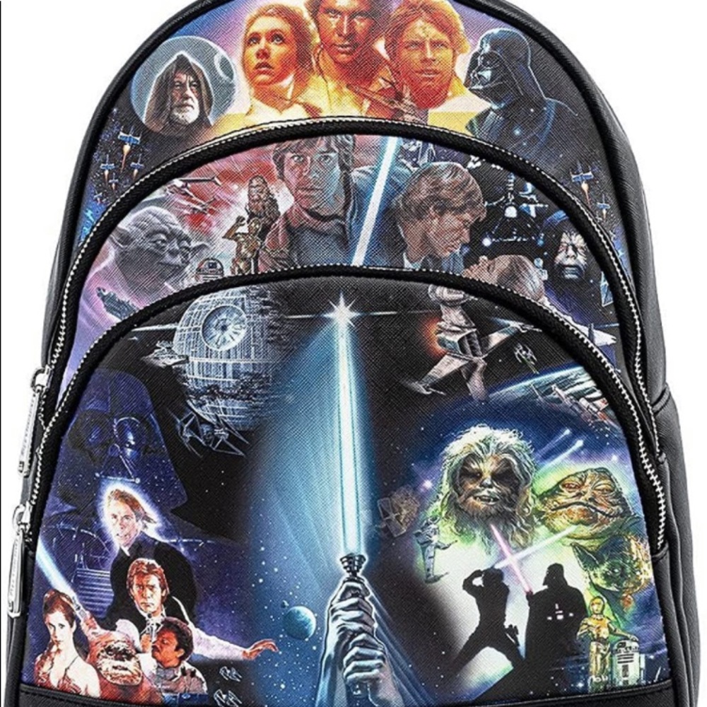 NWT Loungefly Star Wars trilogy bag